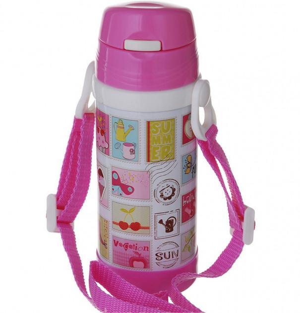 Дитячий термос A-Plus AP-1776-pink 320 мл рожевий Київ - зображення 1