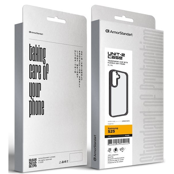 Чохол ArmorStandart UNIT2 для Samsung S25 Black (ARM81837) (Код товару:40778) Харків - зображення 2