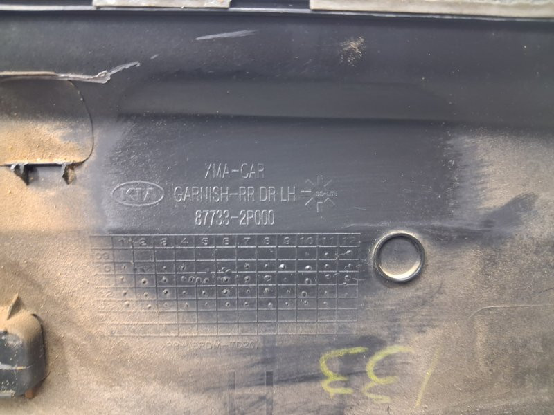 Накладка двери Kia Sorento 2009-2021 877312P000 (Арт. 71751) Київ - зображення 7