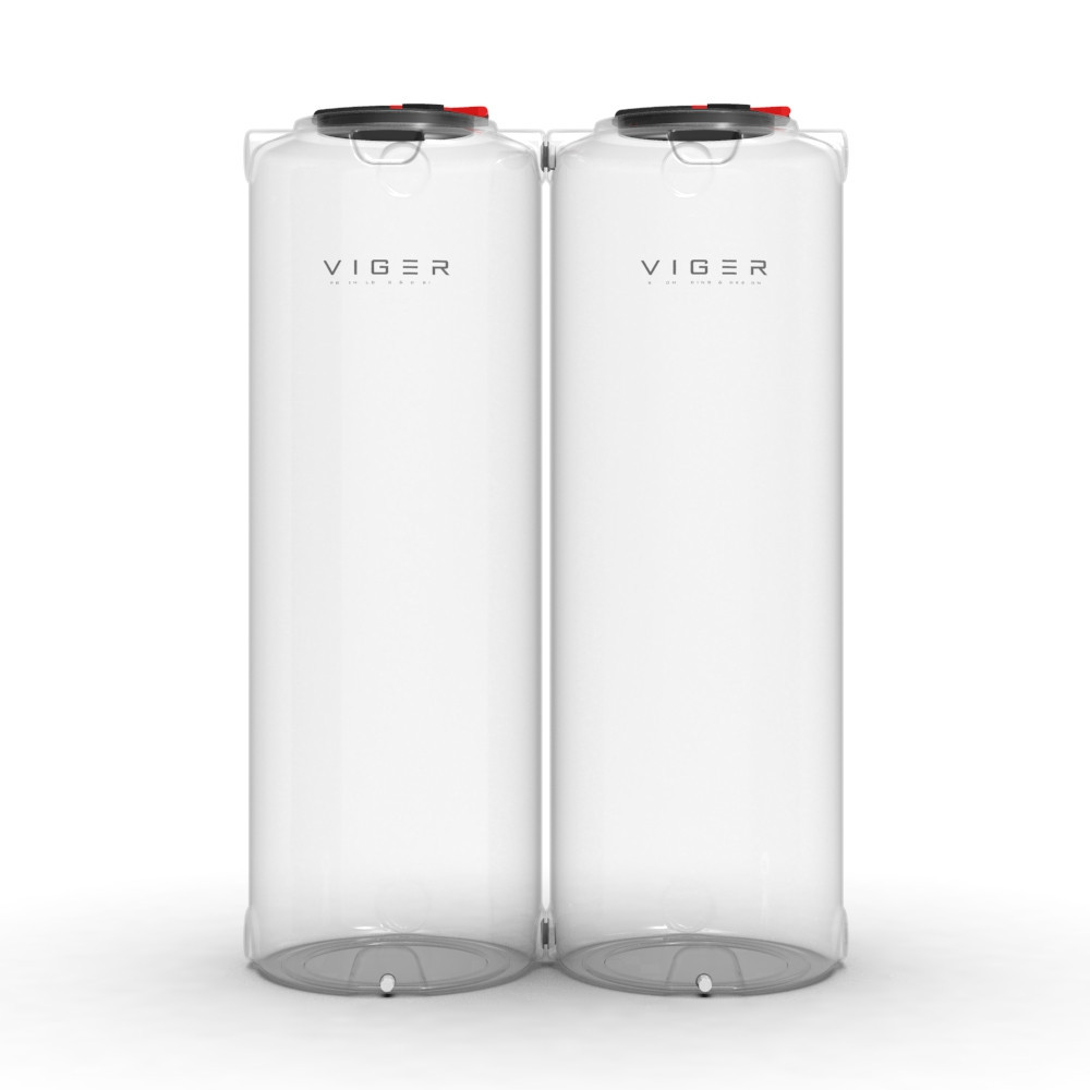 Емкость 1000 л узкая вертикальная Viger белая Київ - зображення 7