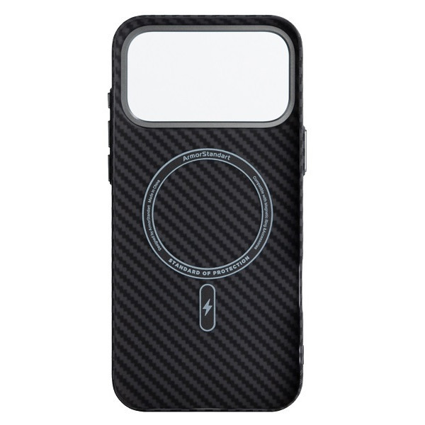 Чохол ArmorStandart LikeCarbon2 MagCase для Apple iPhone 17 Pro Max Carbon Black (ARM86259) (Код тов Харьков - изображение 2