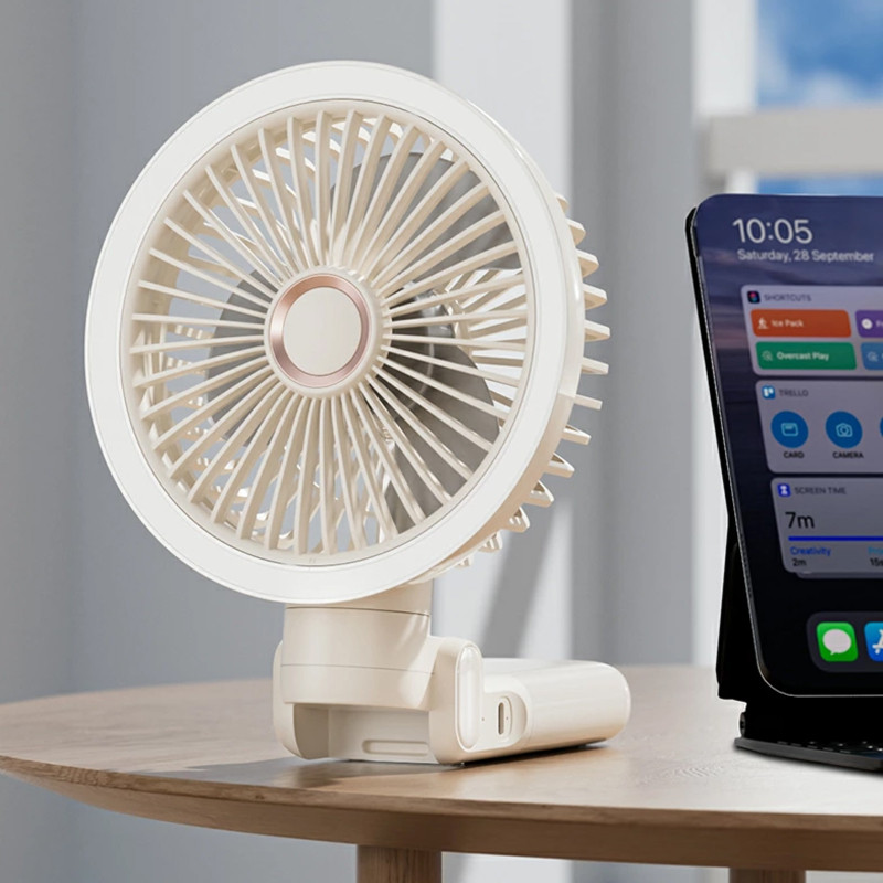 Портативный вентилятор GF12 с зажимом+LED 5400mAh Херсон - зображення 5