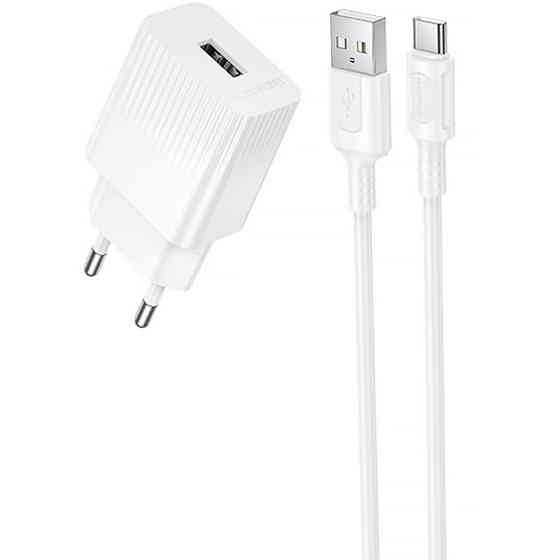 СЗУ Borofone BAS71A Source 10.5W (1USB-A) + кабель USB to Type-C Херсон