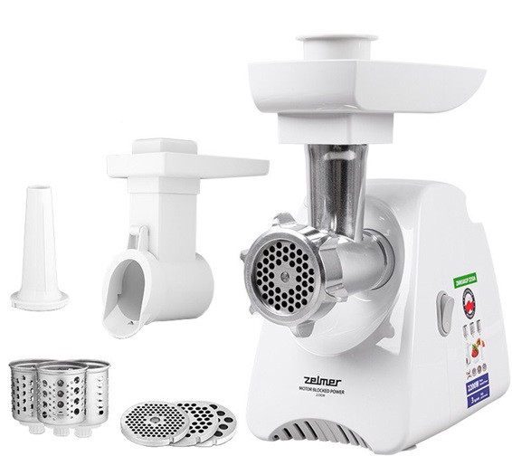 Мясорубка электрическая Zelmer ZMM5802P 2200 Вт белая Киев - изображение 1