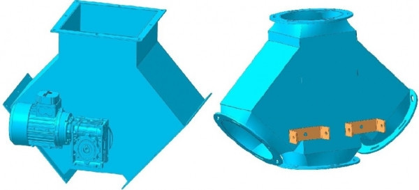 Клапан перекидной КОР 300*300*36*45*54 Киев - изображение 1