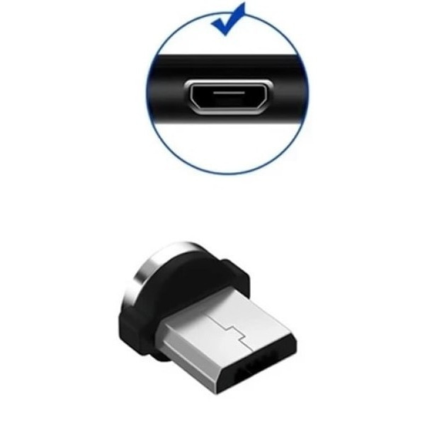 Магнітна заглушка Heemax для зарядного кабелю MicroUSB (Код товару:22328) Харків - зображення 6