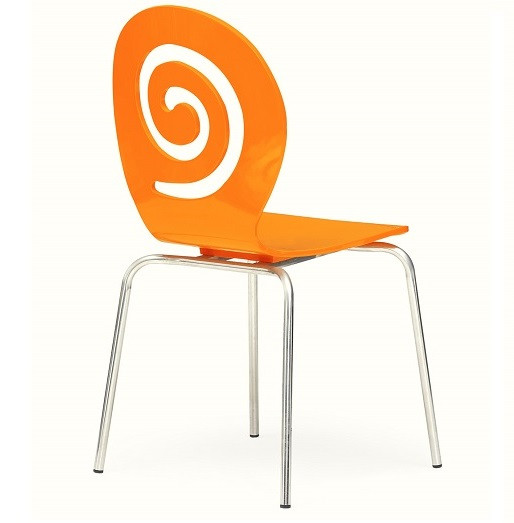 Стул Лев деревянный оранжевый Дніпро - зображення 2