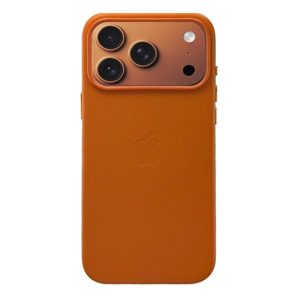 DM Чохол Leather Case with MagSafe для iPhone 17 Pro Orange Харків - зображення 1
