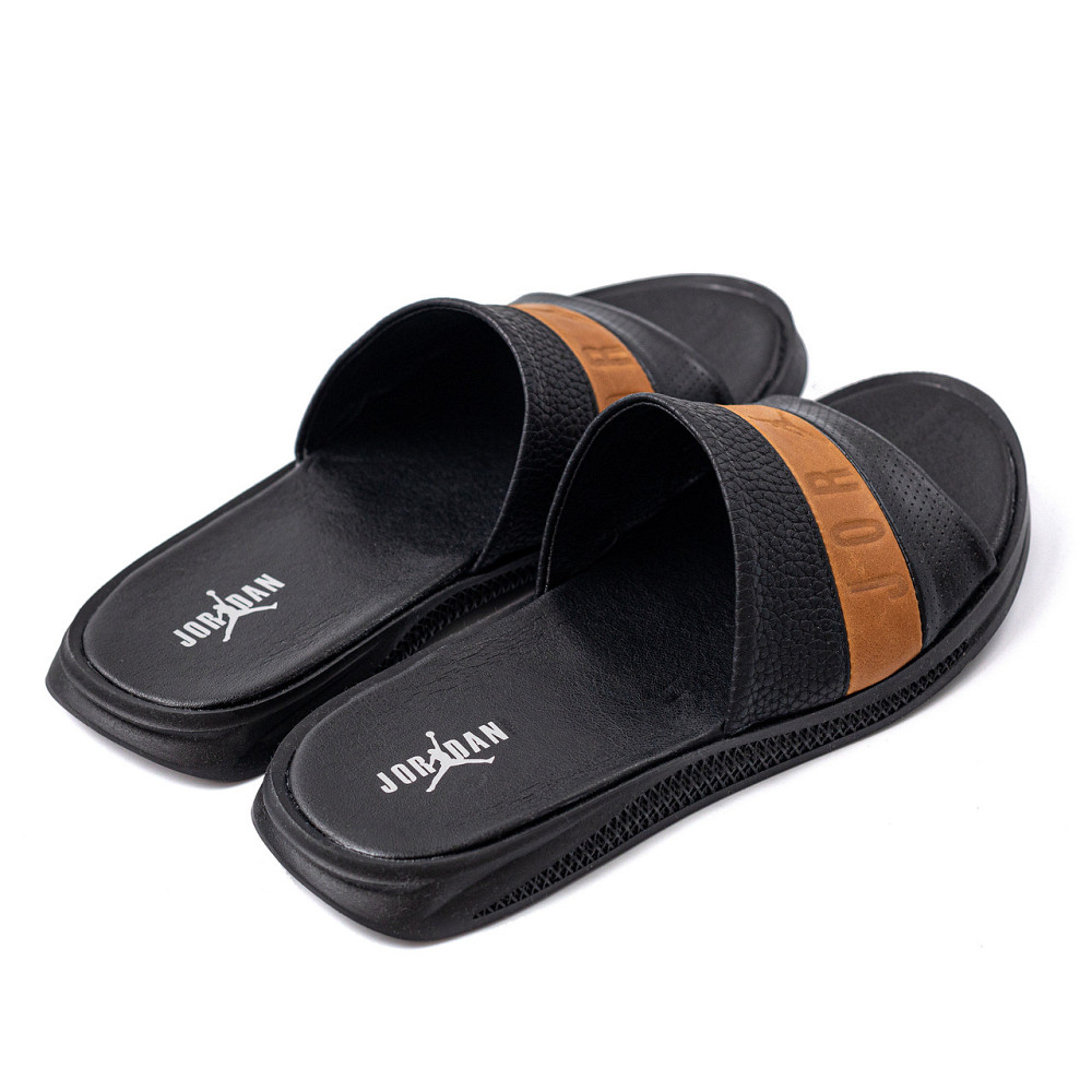 Мужские кожаные  летние шлепанцы-сланцы Jordan Київ - зображення 3