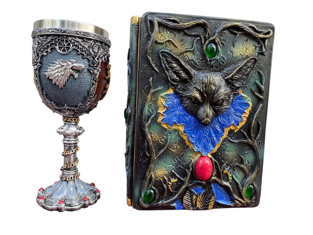 Подарочный набор Бокал 3D Игра Престолов и Блокнот 3D «Лесной Гримуар Лисы» Киев - изображение 1