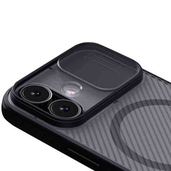 Карбоновая накладка Nillkin CamShield Pro Magnetic для Apple iPhone 17 (6.3") Херсон