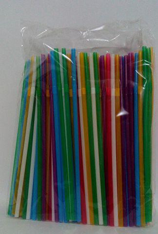 Трубочки для напитков "праздничные" d4.8-21см Микс с гофрой (Гм 60х200) (200 шт) Харьков - изображение 1