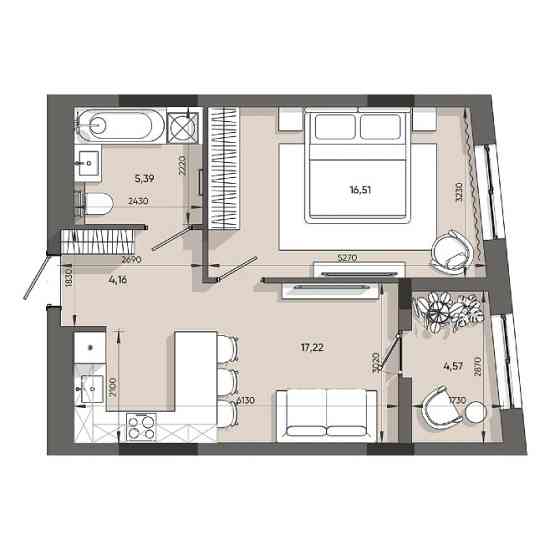 Продажа 1 комнатная ЖК Orlan Resident Львов