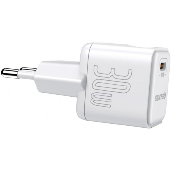 Мережевий зарядний пристрій SENTEO Z-09 1Port USB-C PD 30W White (Код товару:37721) Харьков - изображение 1