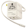 Сетевой универсальный переходник Baseus CG11 70W with retractable cable (2USB-A/3C/1Socket) (E0307E) Херсон