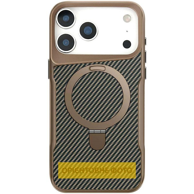 TPU+PC чехол Metal Buttons with MagSafe Carbon Ring для Apple iPhone 17 (6.3") Херсон - изображение 1