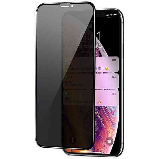 Защитное стекло Privacy 5D Matte (тех.пак) для Apple iPhone 12 Pro Max (6.7") Херсон