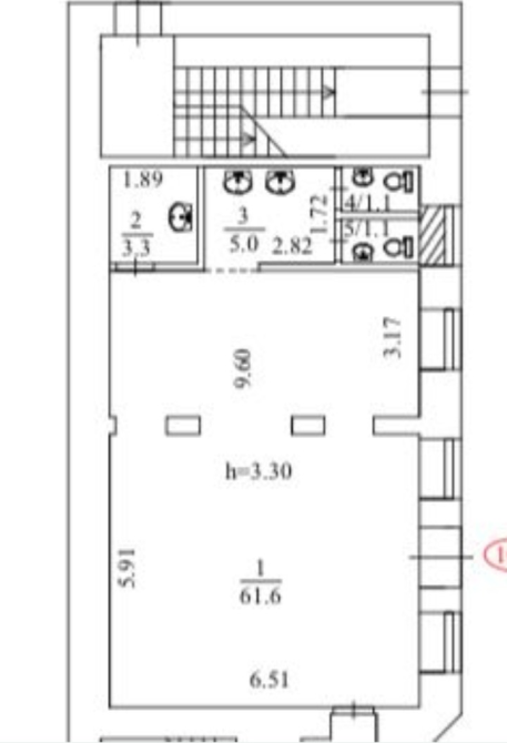 Площа Українських Героїв метро,вул Рогнідинська 1/13 приміщення 72м Київ - зображення 1