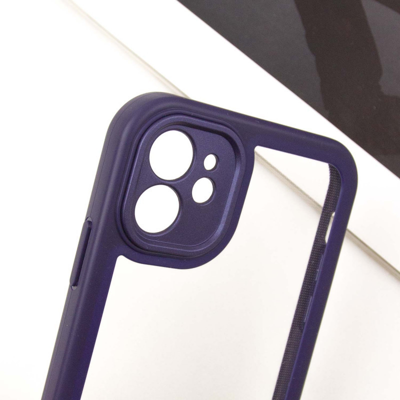 TPU чехол Transparent + Colour 1,5mm для Apple iPhone 12 (6.1") Херсон - изображение 5