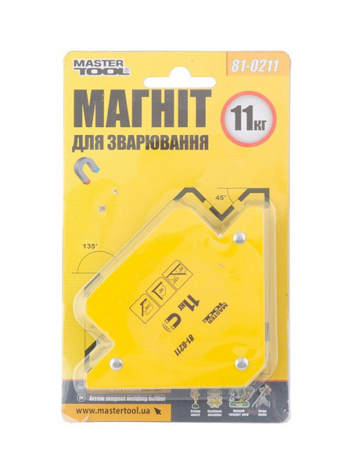 Магнит для сварки MASTERTOOL 11 кг 45°/90°/135° 81-0211 Харків - зображення 3