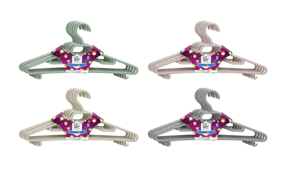 Детская вешалка, пластиковая (набор 5шт.), ТМ PROFF 26018045 Киев - изображение 1