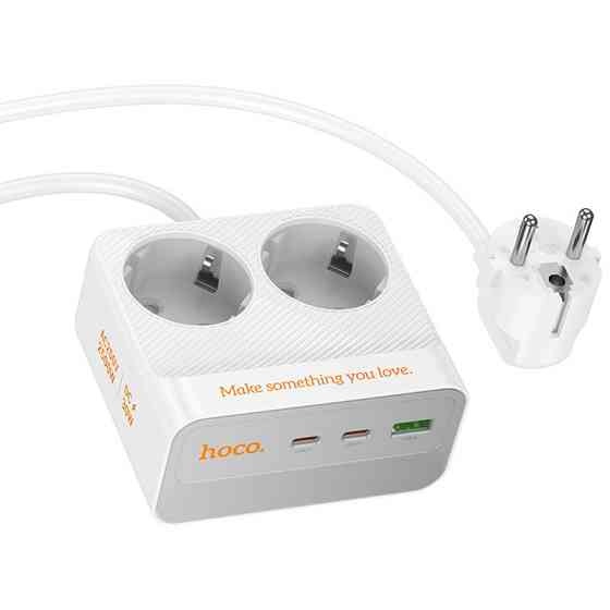 Удлинитель Hoco AC27 Descanso (PD30W/2C/1A/2xSocket) (2m) Херсон