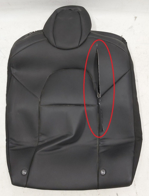 Обшивка спинки сиденья 2-го ряда PUR BLACK правый с повреждением Tesla model 3 1452689-01-B Київ - зображення 1