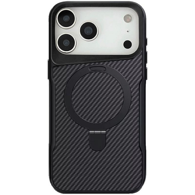 TPU+PC чехол Metal Buttons with MagSafe Carbon Ring для Apple iPhone 17 Pro (6.3") Херсон - изображение 1