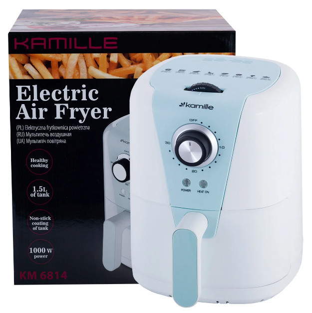 Фритюрница электрическая Kamille KM-6814 1,5 л Київ - зображення 1