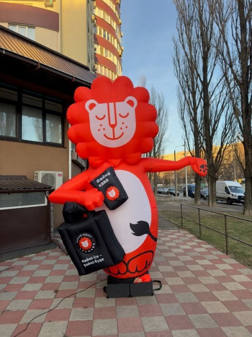 Зазивало надувний чоловічок. Вулична реклама бюджетна, мобільна, багаторазова. 3.4 метри Киев - изображение 12