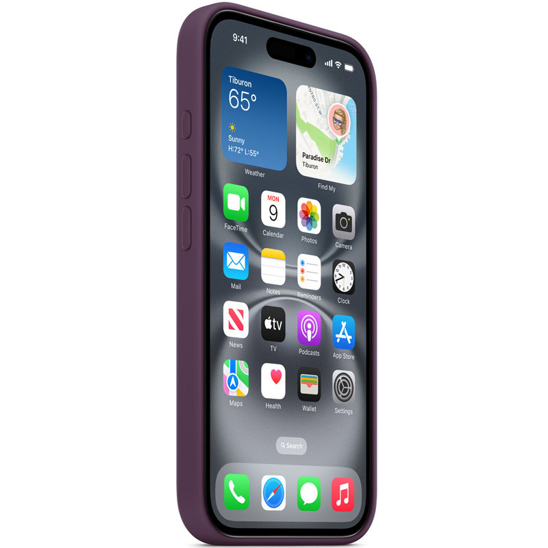 Уценка Чехол Silicone case (AAA) with Magsafe and Animation для Apple iPhone 16 Pro (6.3") Херсон - зображення 4