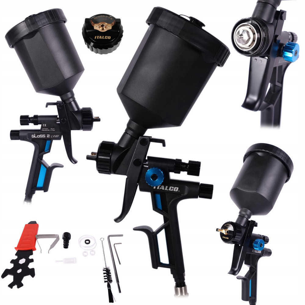 Краскопульт пневматический LVMP 600мл, 1.4мм  ITALCO GLOSS-2-1.4LM Харьков - изображение 2