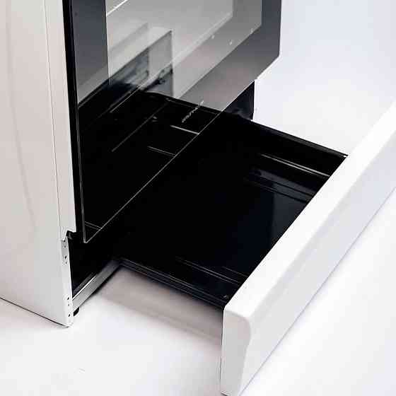 Плита кухонная газовая Grunhelm G4FG6612W-0 (60 см) 4 конфорки Газконтроль Электроподжиг Ящик для по Київ