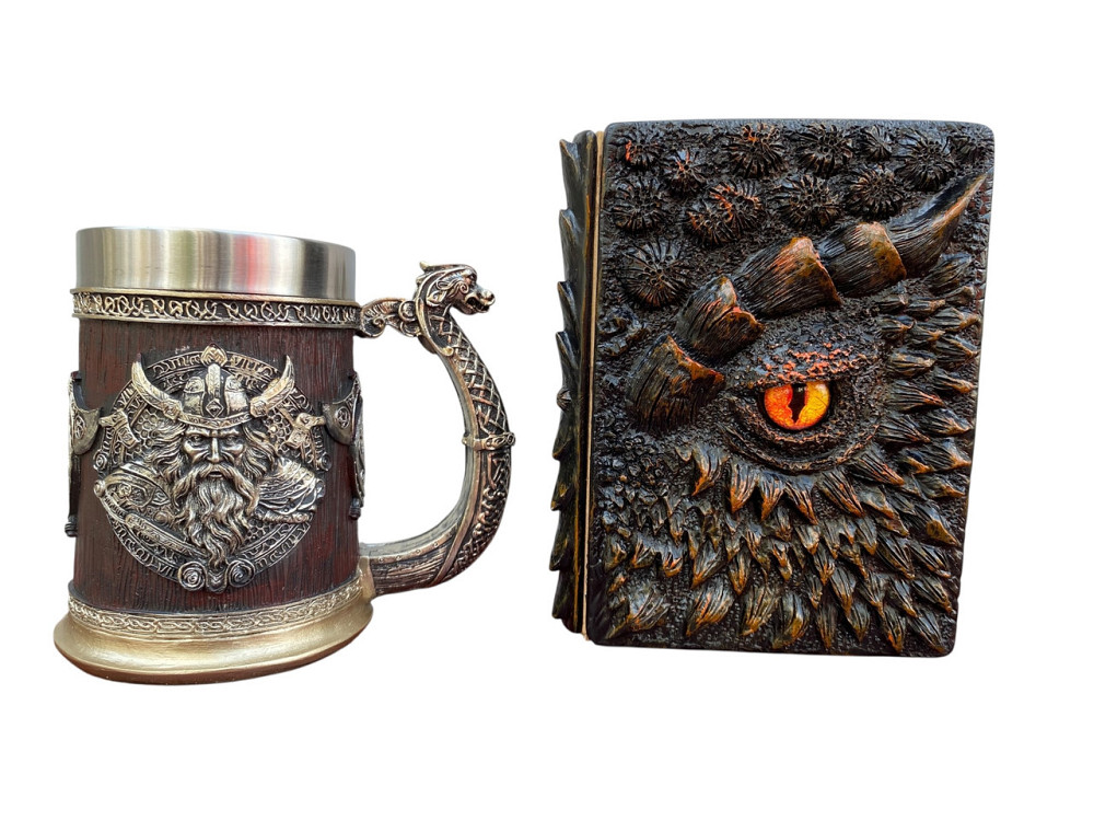 Подарочный набор Кружка 3 Берсерк Викинг и Блокнот 3 «Жар Сердца Дракона» Київ - зображення 1