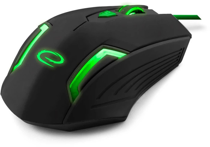 Мышь компьютерная проводная Esperanza MX205 Fighter Green EGM205G зеленая Киев - изображение 2