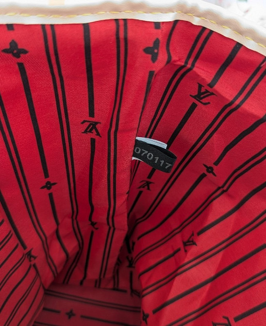 жіноча велика сумка шоппер бежева LV Louis Vuitton Neverfull AN108 Київ - зображення 3