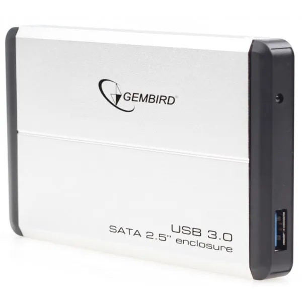 Зовнішня кишеня Gembird SATA HDD 2.5 USB 3.0, Silver (EE2-U3S-2-S) (Код товару:39476) Харків - зображення 1