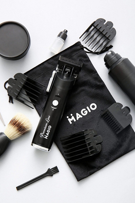 Машинка для стрижки волос Magio MG-186 5 Вт черная Київ - зображення 2