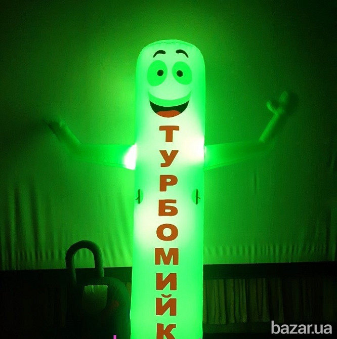 Надувной человечек пицца машущий рукой Київ - зображення 7