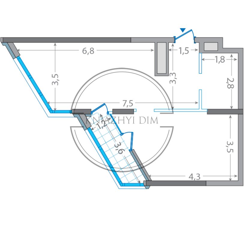 Продаж видової 1-кімнатної квартири в ЖК Зарічний. № 21114979 Київ - зображення 2
