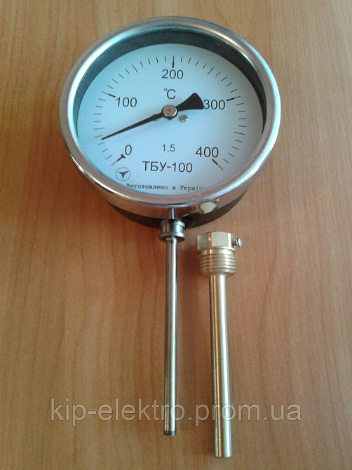 Термометр биметаллический радиальный ТБУ-100 (ТБУ 100, ТБУ100, ТБ-100, ТБ 100, ТБ100, ТБП) Київ - зображення 5