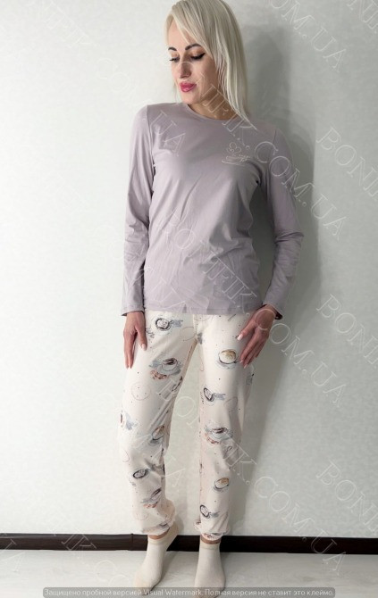 Женская пижама с рисунком "Teodora" (16206) (арт. 1297) Кривий Ріг - зображення 1