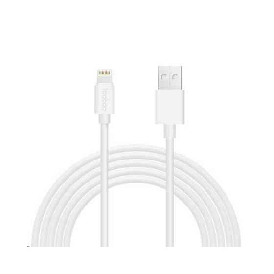 Кабель USB 1 м Lightning Round White Yoobao YB-403 Киев