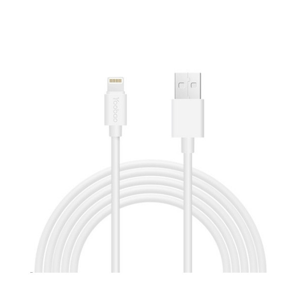 Кабель USB 1 м Lightning Round White Yoobao YB-403 Киев - изображение 1