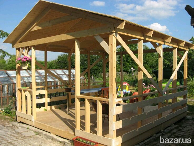 Навес. Шатер. Терассы из дерева. Веранда. Прибудова деревяна Киев - изображение 1