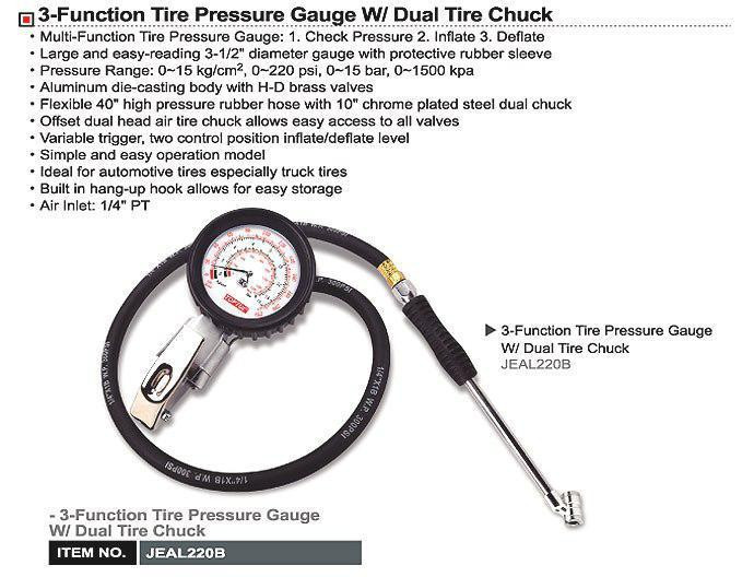 Пневмопистолет для подкачки колес профессиональный TOPTUL JEAL220B Харьков - изображение 2