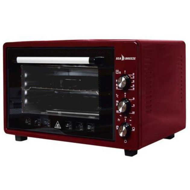 Электропечь Sea Breeze SB-0706 45 л бордовая Київ - зображення 2