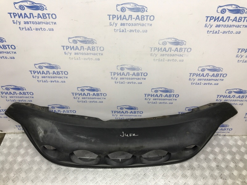 Решетка бампера (губа с круглыми заборниками) Nissan Juke F15 1.6 TURBO MR16DDT 2010 (б/у) Київ - зображення 2