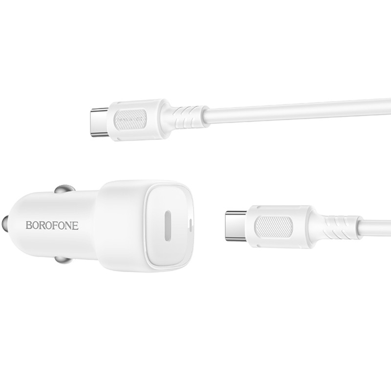 АЗУ Borofone BZ34A Cloud PD20W (1USB-C) + кабель Type-C to Type-C Херсон - зображення 4