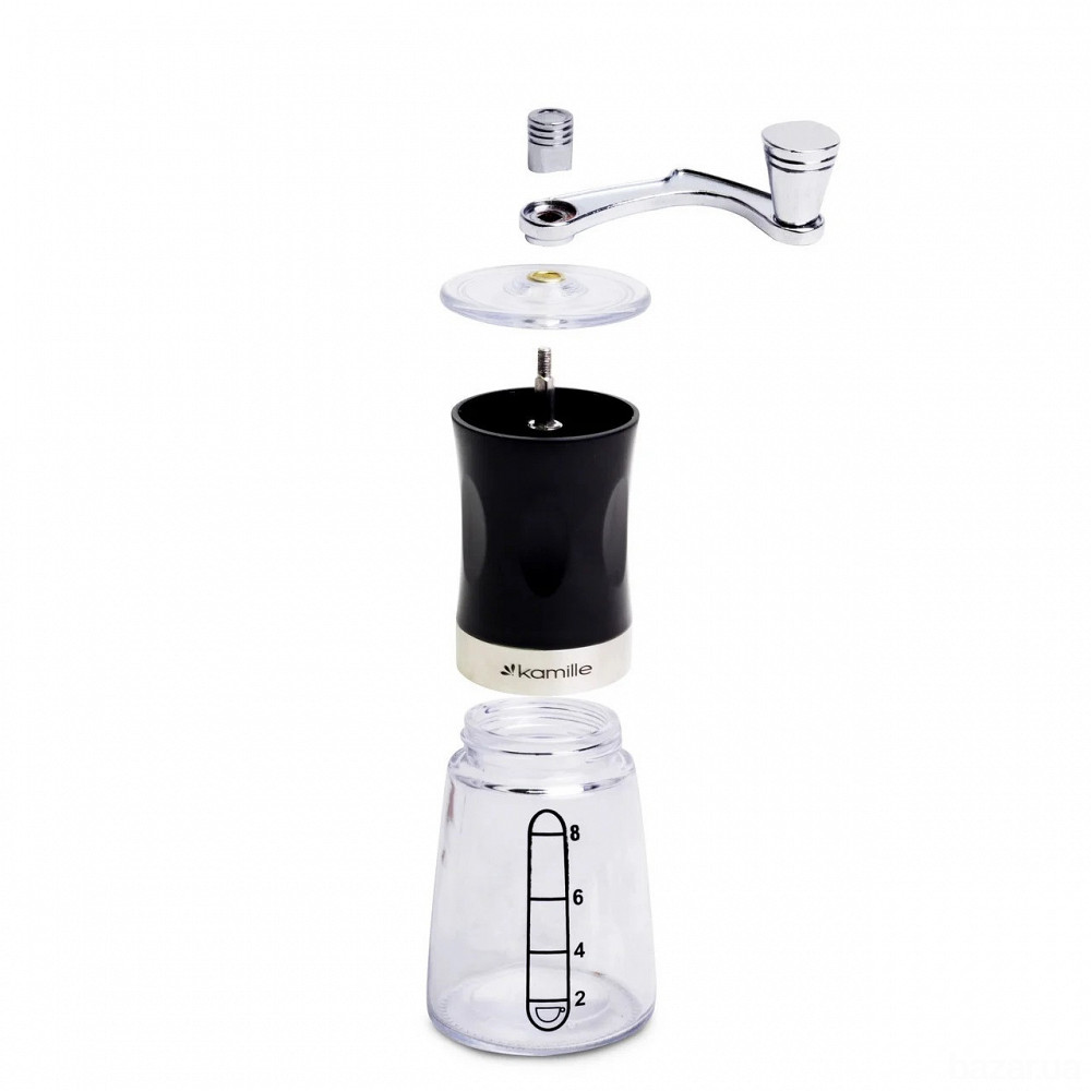 Кофемолка Kamille механическая с мерной шкалой Одеса - зображення 6